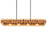 Maxim Lighting Loren 4 Light 54" Linear Chandelier, Gunmetal/Amber