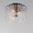 Maxim Lighting Warren 2 Light Flush Mount, Dark Bronze/Artisan