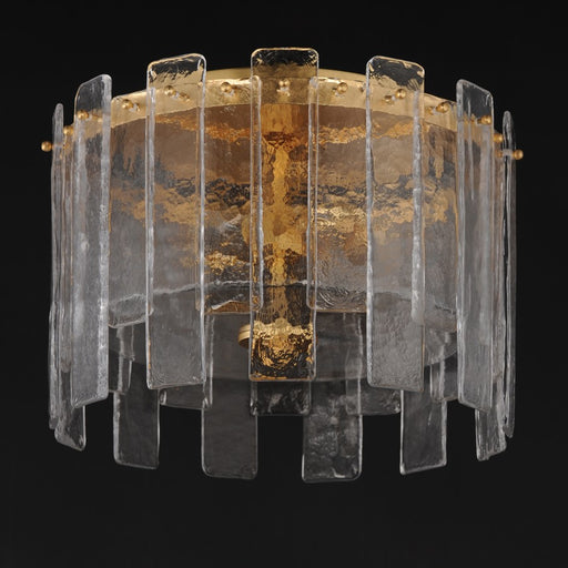 Maxim Lighting Warren 2 Light Flush Mount, Gold Leaf/Artisan