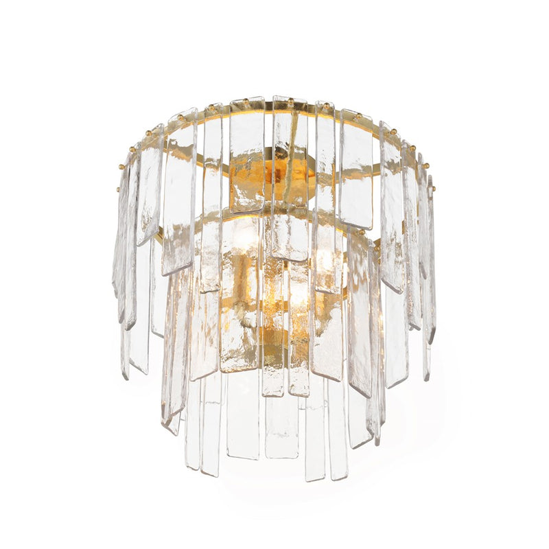 Maxim Lighting Warren 4 Light Semi-Flush Mount, Gold Leaf/Artisan