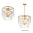 Maxim Lighting Warren 4 Light Semi-Flush Mount, Gold Leaf/Artisan