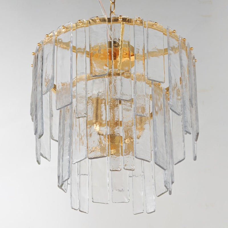Maxim Lighting Warren 4 Light Semi-Flush Mount, Gold Leaf/Artisan