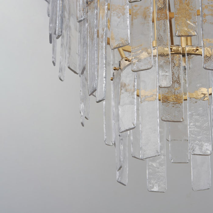 Maxim Warren 12Lt Multi-Light Pendant, Gold Leaf/Artisan