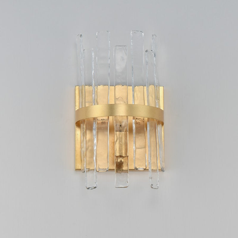 Maxim Lighting Warren 1 Light Wall Sconce, Gold Leaf/Artisan