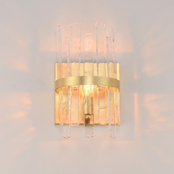 Maxim Lighting Warren 1 Light Wall Sconce, Gold Leaf/Artisan