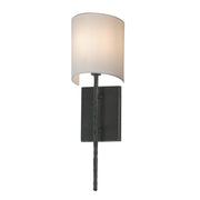 Maxim Lighting Martel 1 Light 20" Wall Sconce, Blacksmith/White - 21840WTBS