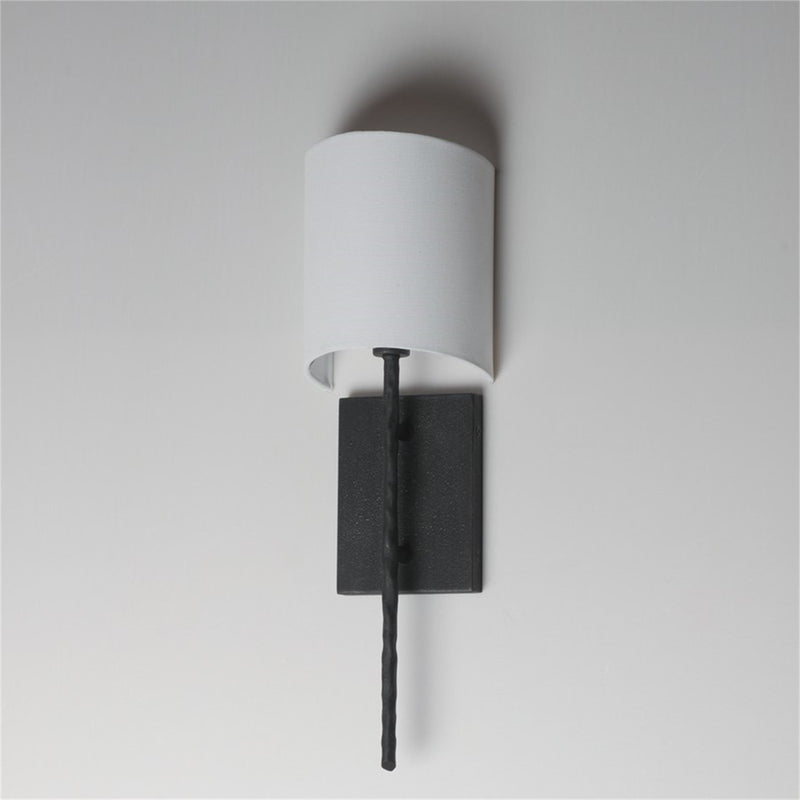 Maxim Lighting Martel 1 Light 20" Wall Sconce, Blacksmith/White