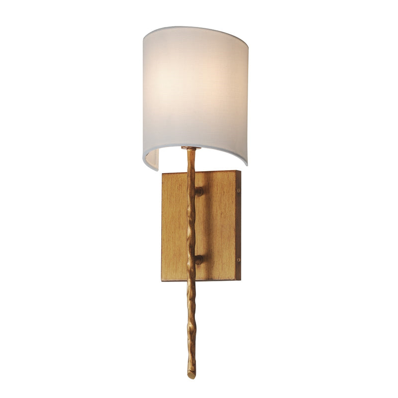 Maxim Lighting Martel 1 Light 20" Wall Sconce, Etruscan Gold/White