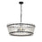 Maxim Lighting Ruche 4 Light 10.5" Chandelier, Bronze/Clear - 21874CLBZ