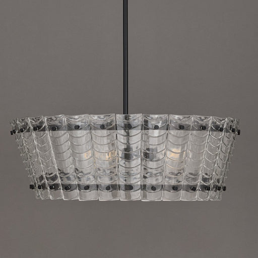 Maxim Lighting Ruche 4 Light 10.5" Chandelier, Bronze/Clear