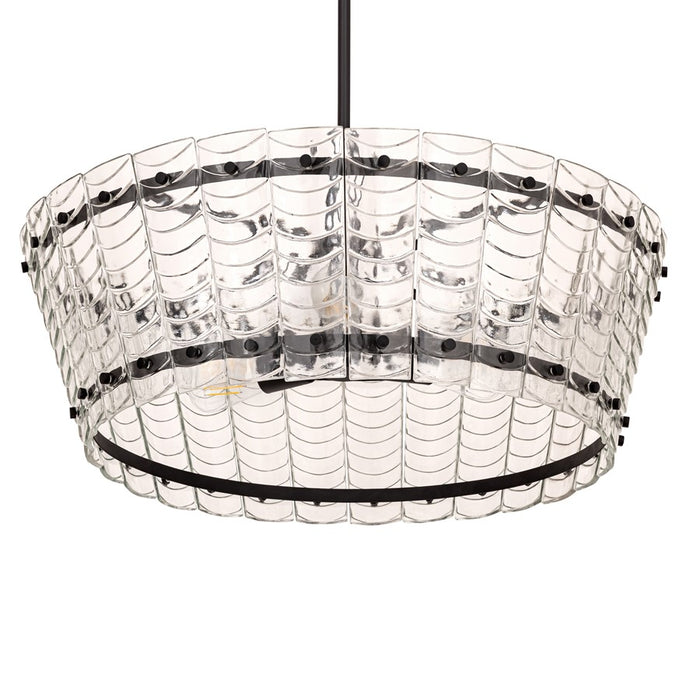 Maxim Lighting Ruche 4 Light 10.5" Chandelier, Bronze/Clear
