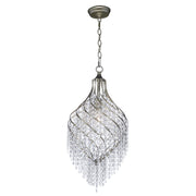 Maxim Lighting 25' x 11.5' Twirl 1 Lt Pendant, Silver/Crystal