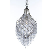 Maxim Lighting 25' x 11.5' Twirl 1 Lt Pendant, Silver/Crystal