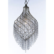Maxim Lighting 25' x 11.5' Twirl 1 Lt Pendant, Silver/Crystal