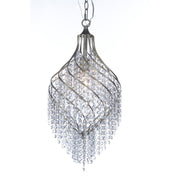Maxim Lighting 25' x 11.5' Twirl 1 Lt Pendant, Silver/Crystal