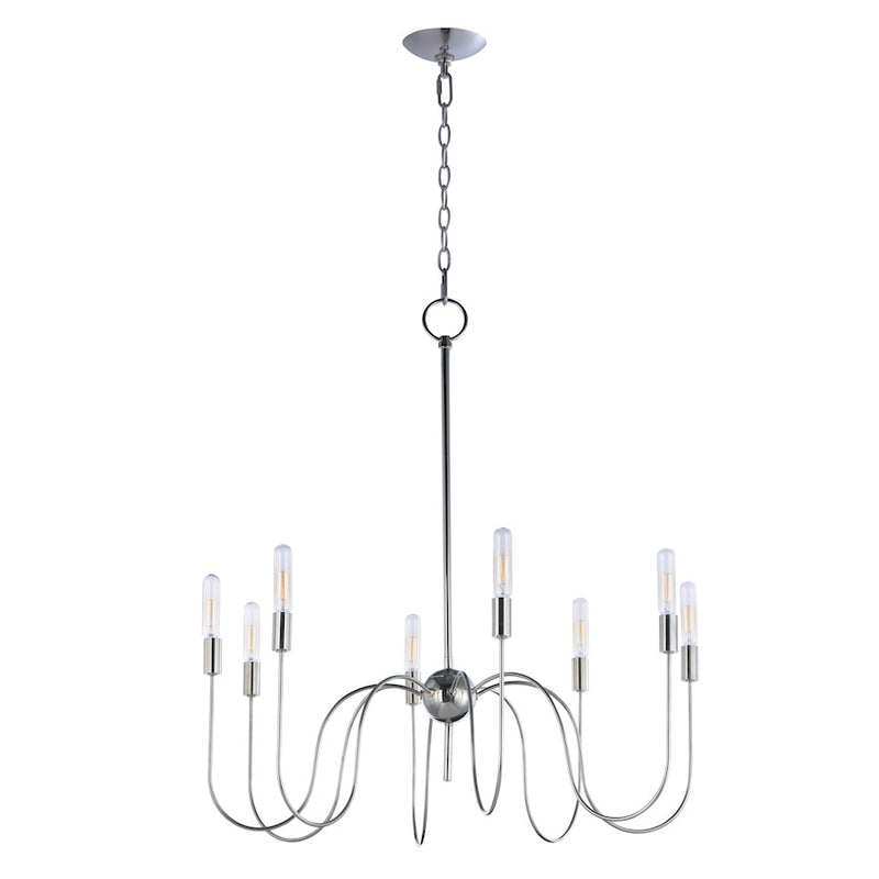 Maxim Lighting Willsburg 8-Light Chandelier in Polished Nickel