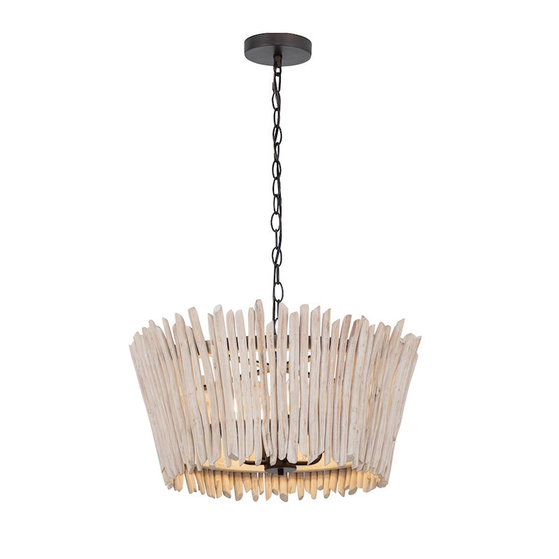 Maxim Lighting Baywood 4 Light 24" DriftWood Chandelier, Bronze