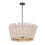 Maxim Lighting Baywood 4 Light 30" DriftWood Chandelier, Bronze - 22426WWTBZ