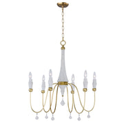 Maxim Lighting 29.75' x 28' Claymore 6 Lt Chandelier, Claystone