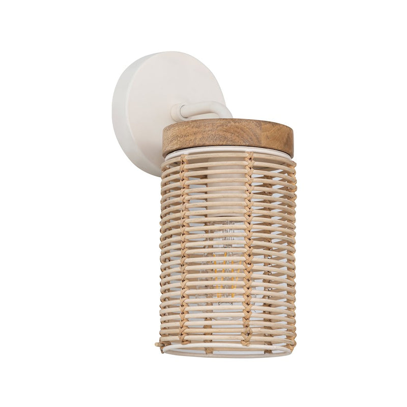 Maxim Lighting Vannerie 1 Light Wall Sconce, Ecru