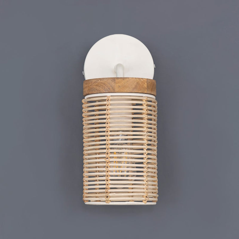 Maxim Lighting Vannerie 1 Light Wall Sconce, Ecru