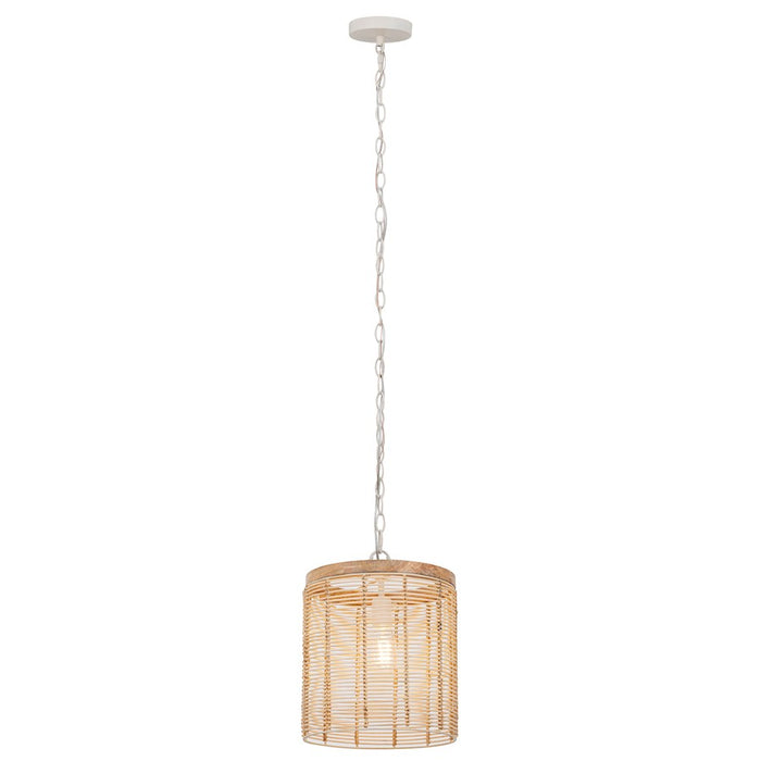 Maxim Lighting Vannerie 1 Light Mini Pendant, Ecru