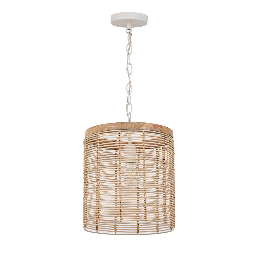 Maxim Lighting Vannerie 1 Light Large Pendant, Ecru - 22442NAEC