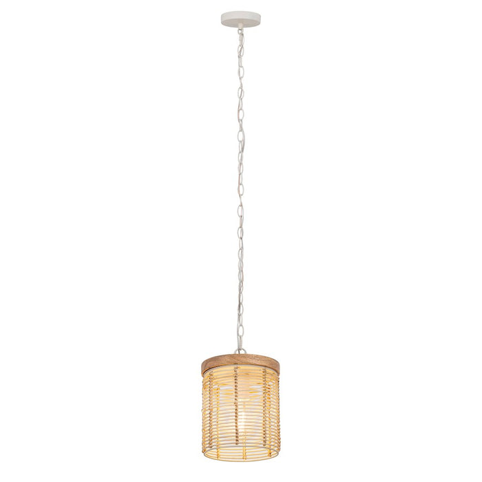 Maxim Lighting Vannerie 1 Light Large Pendant, Ecru