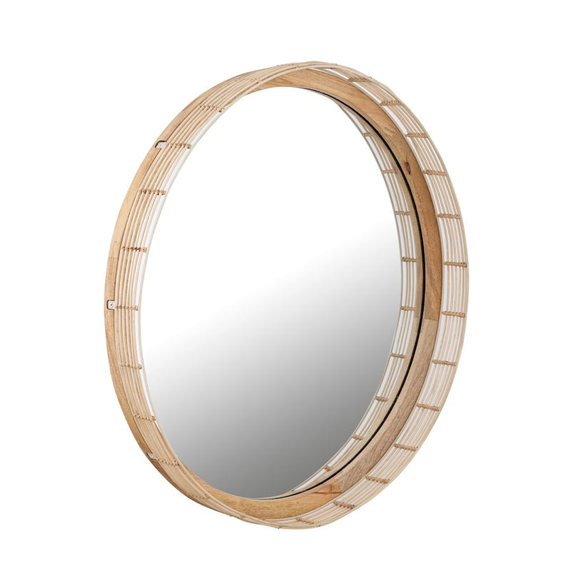 Maxim Lighting Vannerie Mirror, Ecru