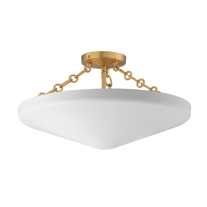 Maxim Lighting Artemis 3 Light Flush Mount, Natural Aged Brass - 22450WTNAB