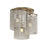 Maxim Lighting Fontaine 3 Light Flush Mount, Golden Silver - 22463WWDGS