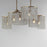 Maxim Lighting Fontaine 6 Light Linear Pendant, Golden Silver