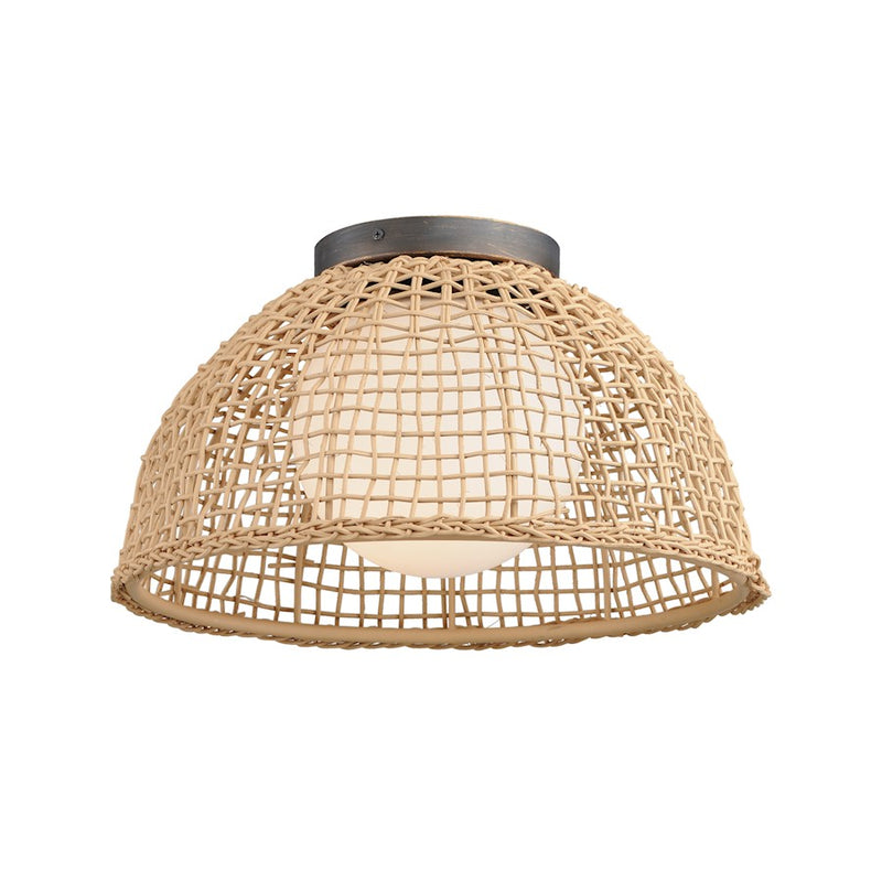 Maxim Lighting Cestino 1 Light Flush Mount, Antique Bronze