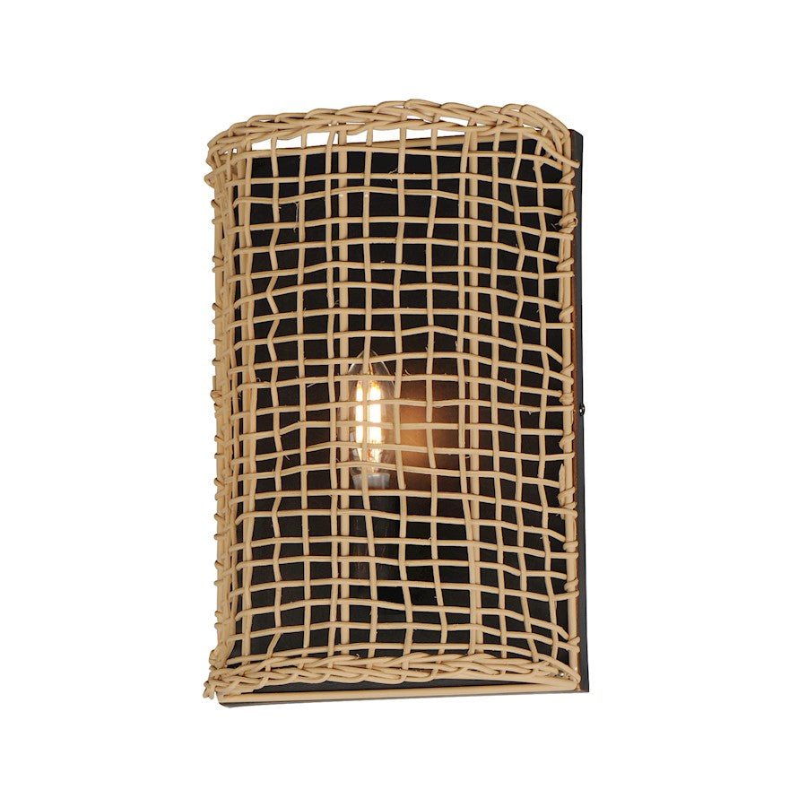 Maxim Lighting Cestino 1 Light Wall Sconce, Antique Bronze - 22471NAANB