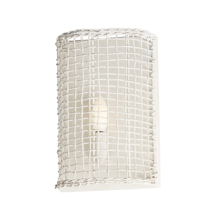 Maxim Lighting Cestino 1 Light Wall Sconce, Weathered White - 22471WWT