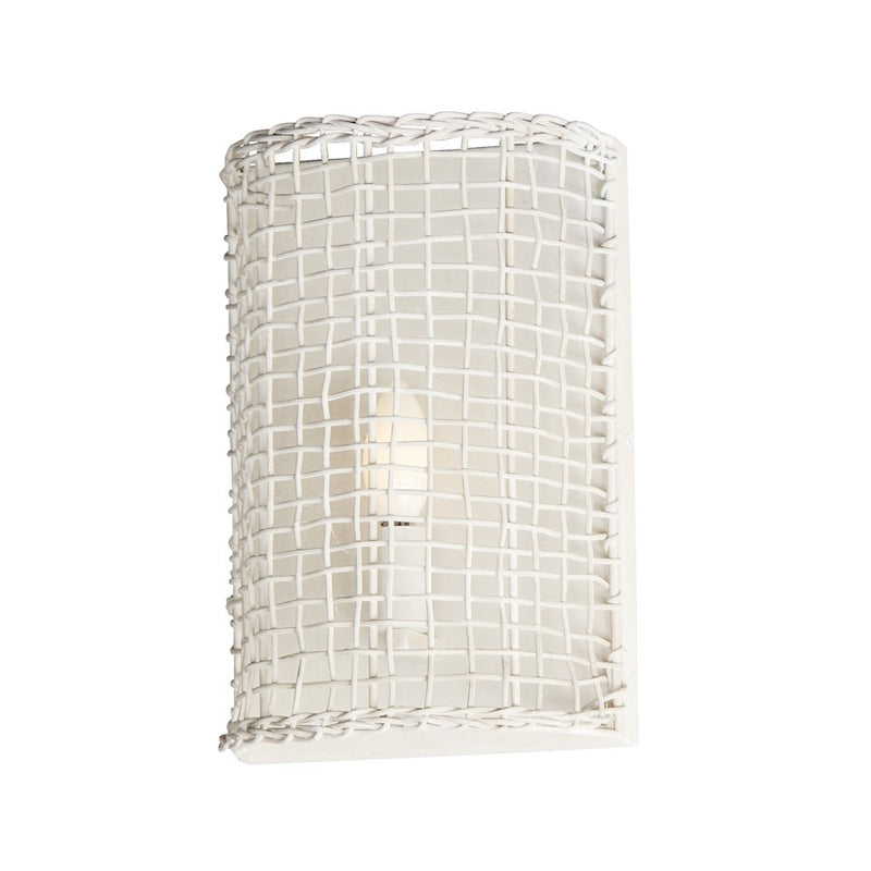 Maxim Lighting Cestino 1 Light Wall Sconce, Weathered White