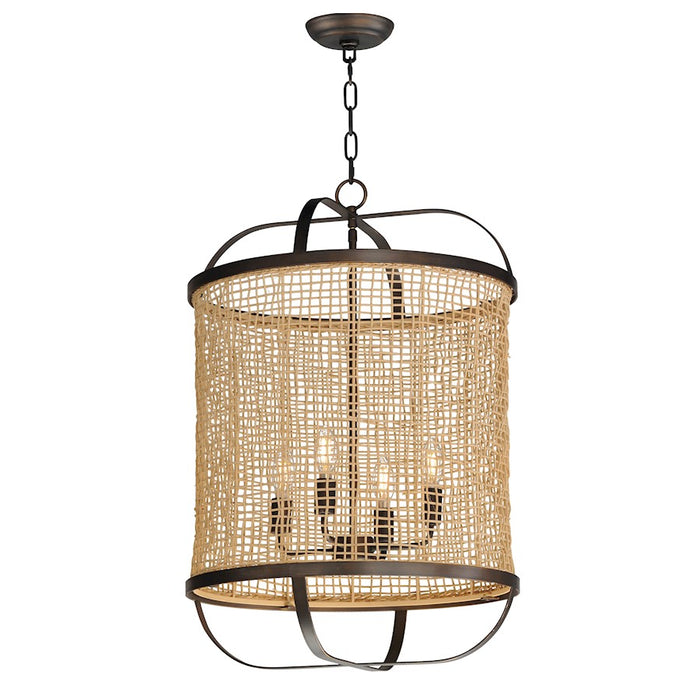 Maxim Lighting Cestino 4 Light 19" Pendant, Antique Bronze - 22474NAANB