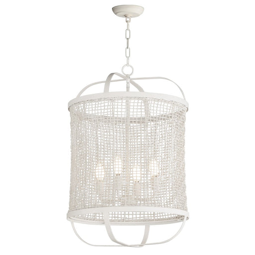 Maxim Lighting Cestino 4 Light 19" Pendant, Weathered White - 22474WWT