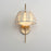 Maxim Lighting Macrame 1 Light Wall Sconce, Gold/Satin White