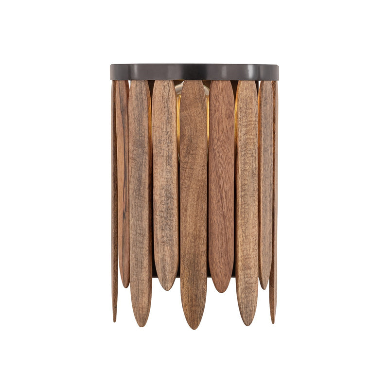 Maxim Lighting Marimba 1 Light 12" Wall Sconce, Walnut