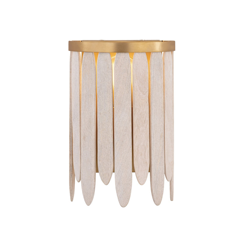 Maxim Lighting Marimba 1 Light 12" Wall Sconce, Weathered White