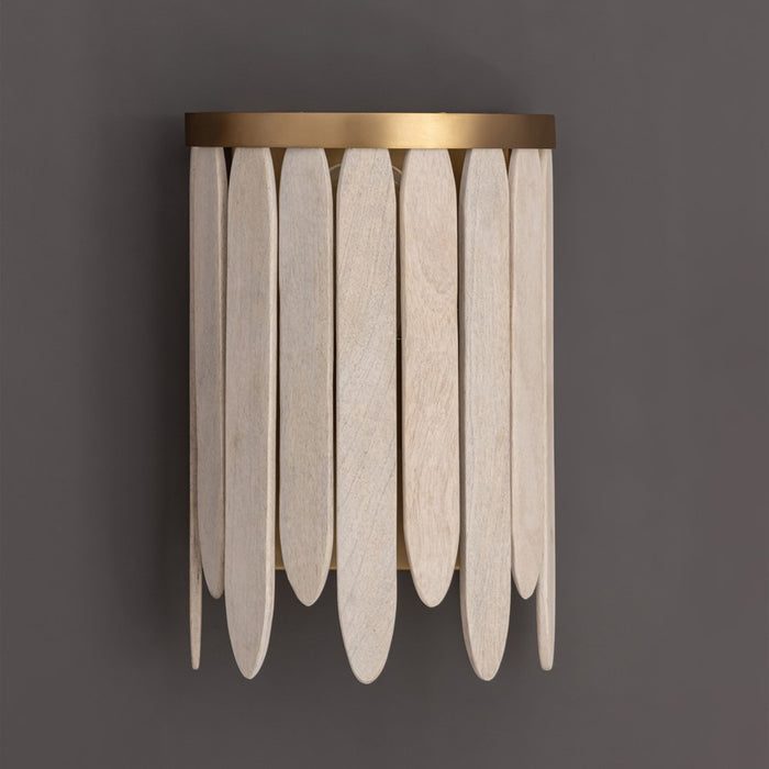 Maxim Lighting Marimba 1 Light 12" Wall Sconce, Weathered White