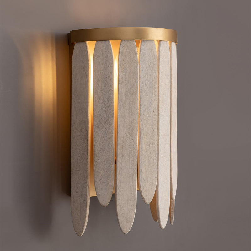 Maxim Lighting Marimba 1 Light 12" Wall Sconce, Weathered White