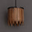 Maxim Lighting Marimba 1 Light 12" Single Pendant, Walnut