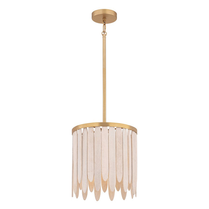 Maxim Lighting Marimba 1Lt 12" Single Pendant, Weathered White - 22511WWTNAB