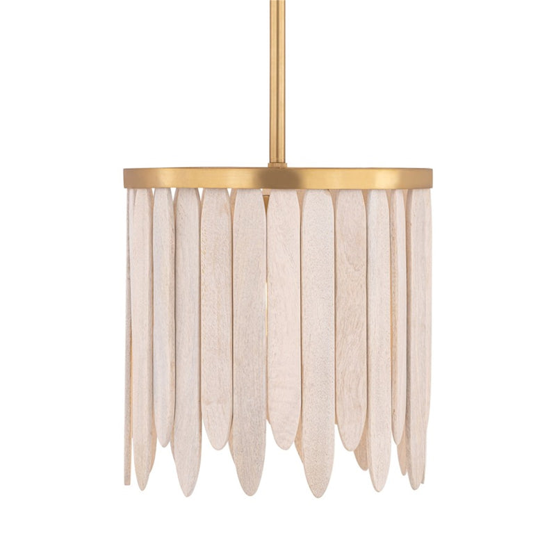 Maxim Lighting Marimba 1Lt 12" Single Pendant, Weathered White