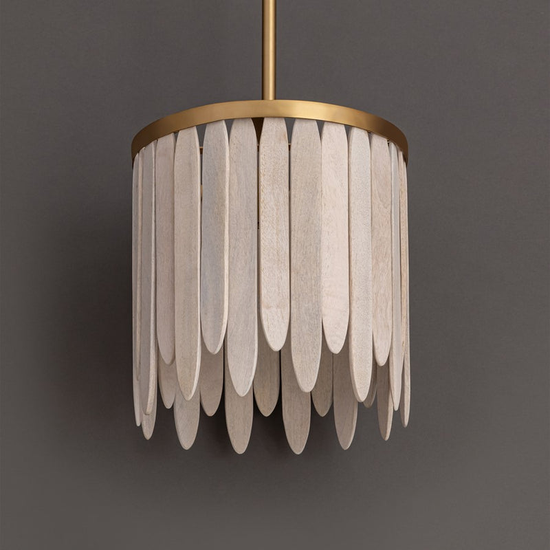 Maxim Lighting Marimba 1Lt 12" Single Pendant, Weathered White