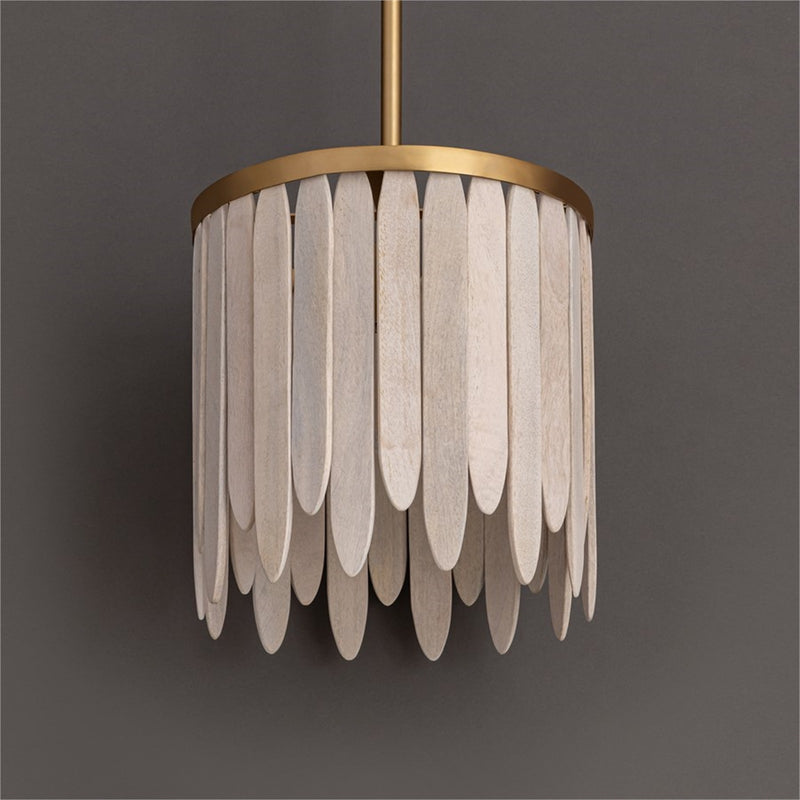 Maxim Lighting Marimba 1Lt 12" Single Pendant, Weathered White