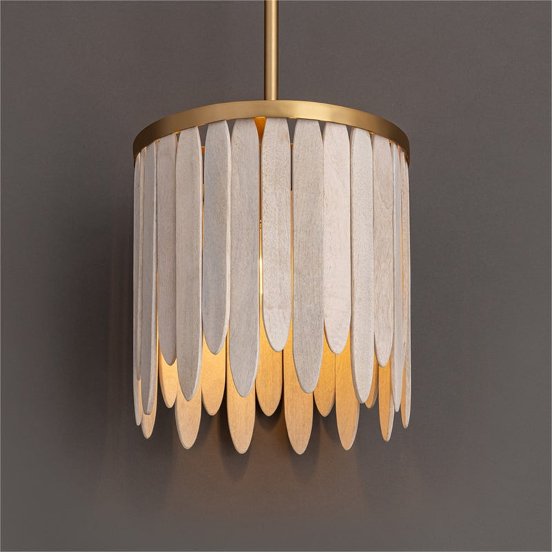 Maxim Lighting Marimba 1Lt 12" Single Pendant, Weathered White