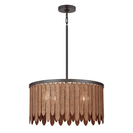 Maxim Lighting Marimba 4 Light 12.5" Single Pendant, Walnut - 22512WNGM